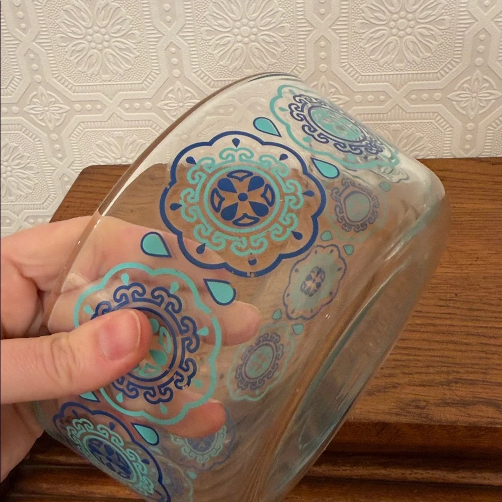Pyrex Turquoise and Blue Glass Bowl